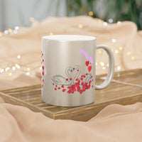 Love  is  ...!  Metallic Mug (Silver)