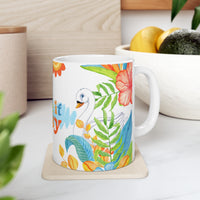 Take it easy with swan Ceramic Mug