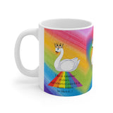 Rainbow  with swan  Mug