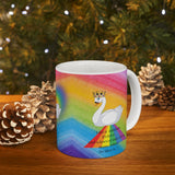 Rainbow  with swan  Mug