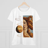 Aphrodite With Swans Women's Midweight Cotton Tee