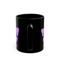 The moonfly swan11oz Black Mug