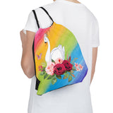 Swan  Outdoor Drawstring Bag