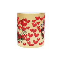 Happy Valentines day  ...Metallic Mug (Gold)