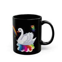 Rainbow with  swan