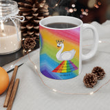 Rainbow  with swan  Mug