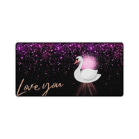 Love you  swan Desk Mats