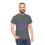 KEEP Swimming Swan  Unisex Heavy Cotton Tee