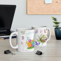 Happy Easter with swan Ceramic Mug 11oz