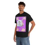 Flower swan Unisex Heavy Cotton Tee