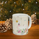 Charming Swan White Mug 11oz