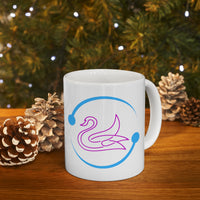 Cyan Cycle Love Swan  white  Mug