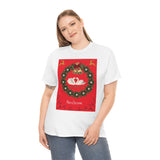 Christmas Swans Unisex Heavy Cotton Tee