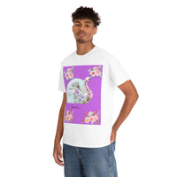 Flower swan Unisex Heavy Cotton Tee