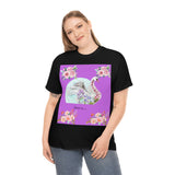 Flower swan Unisex Heavy Cotton Tee