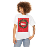 Christmas Swans Unisex Heavy Cotton Tee