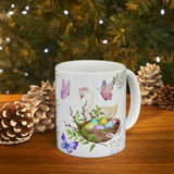 Happy Easter with swan Ceramic Mug 11oz