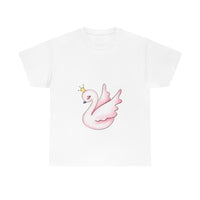 Unisex  Pink Swan Heavy Cotton Tee