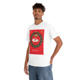 Christmas Swans Unisex Heavy Cotton Tee