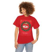 Christmas Swans Unisex Heavy Cotton Tee