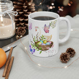 Happy Easter with swan Ceramic Mug 11oz