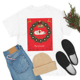 Christmas Swans Unisex Heavy Cotton Tee