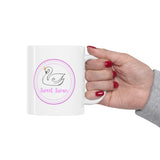 Beautiful Sweet Swan  white  Mug