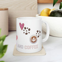 Fill me with love and coffee! White Ceramic Mug