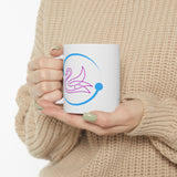 Cyan Cycle Love Swan  white  Mug