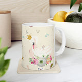 Charming Swan White Mug 11oz