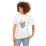 Swan Figure Unisex Heavy Cotton Tee