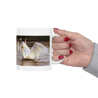 Swan Ceramic Mug 11oz