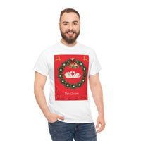 Christmas Swans Unisex Heavy Cotton Tee