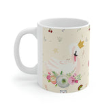 Charming Swan White Mug 11oz