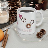 Fill me with love and coffee! White Ceramic Mug