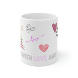 Fill me with love and coffee! White Ceramic Mug