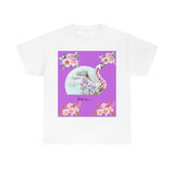 Flower swan Unisex Heavy Cotton Tee