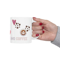 Fill me with love and coffee! White Ceramic Mug