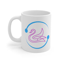 Cyan Cycle Love Swan  white  Mug