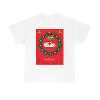 Christmas Swans Unisex Heavy Cotton Tee