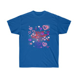 Cute Little Hearts with Swan Unisex Ultra Cotton Tee