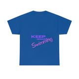 KEEP Swimming Swan  Unisex Heavy Cotton Tee