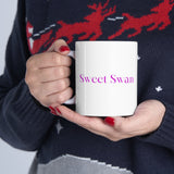 Beautiful Sweet Swan  white  Mug